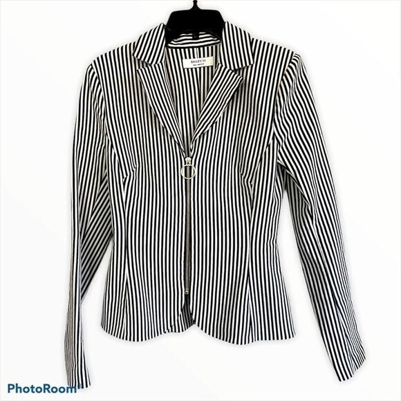 Bailey 44 Gangway Pinstripe Zip Up Blazer Sz Small - Picture 2 of 8